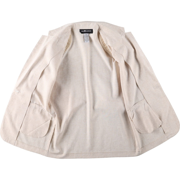 SAG HARBOR Easy Jacket Tailored Jacket Women's Size L polyester Beige type Vintage Second Hand