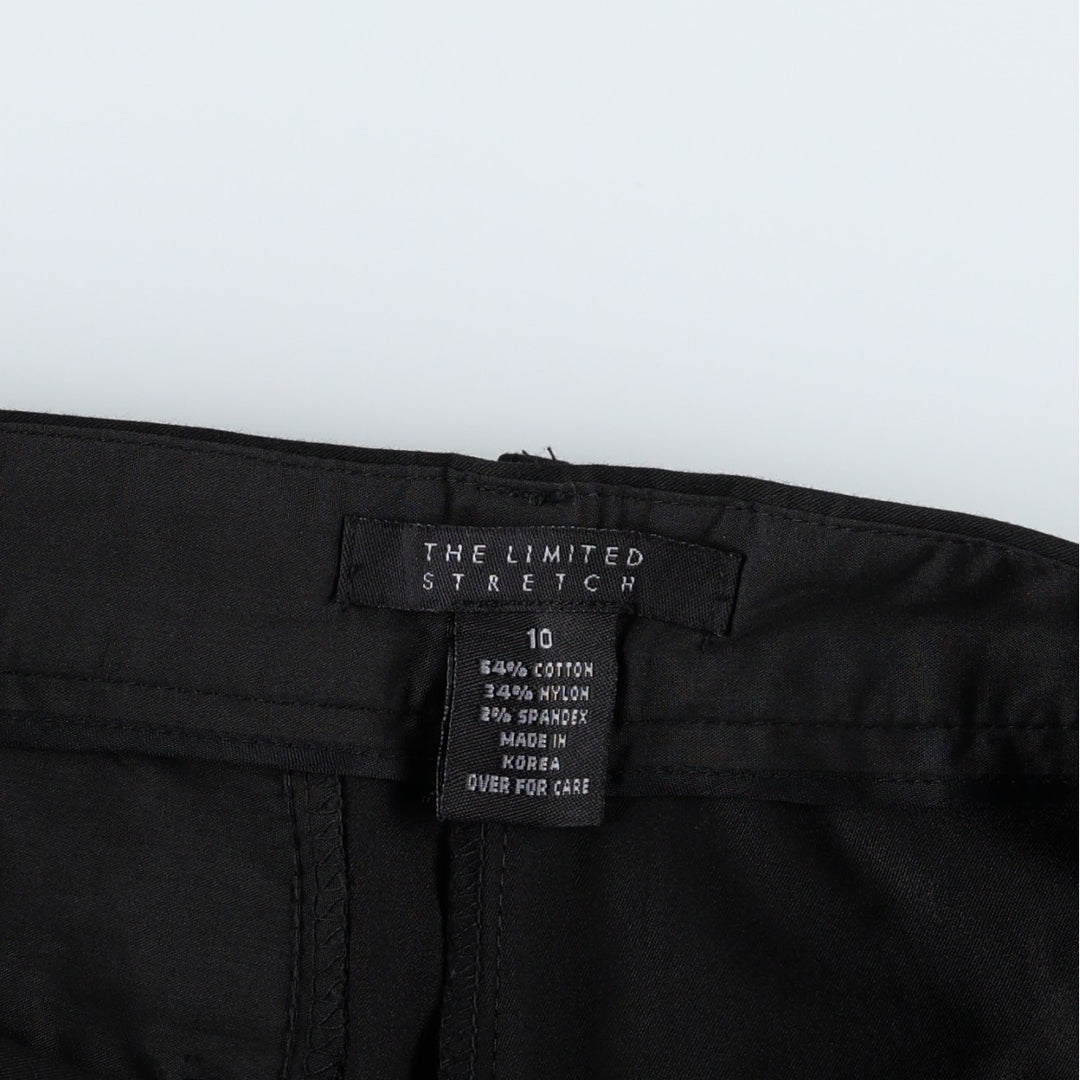 THE LIMITED STRETCH Cotton Slacks Pants, Women's XL (equivalent to W31) cotton black type Vintage Second Hand