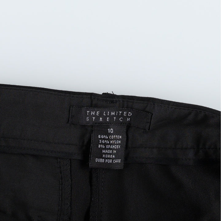 THE LIMITED STRETCH Cotton Slacks Pants, Women's XL (equivalent to W31) cotton black type Vintage Second Hand