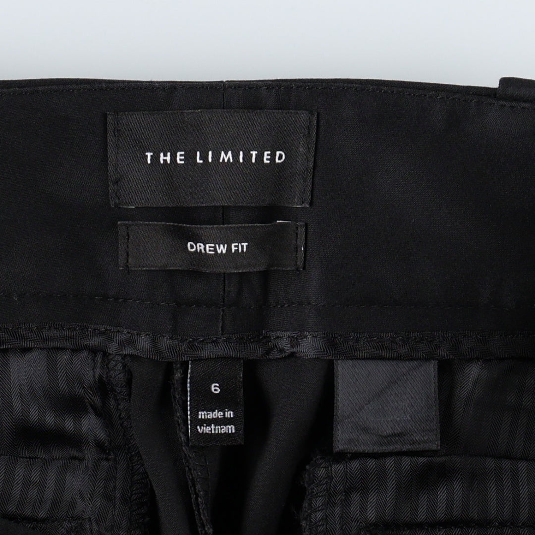THE LIMITED DREW FIT Cotton Slacks Pants, Women's XL (equivalent to W32) cotton black type Vintage Second Hand