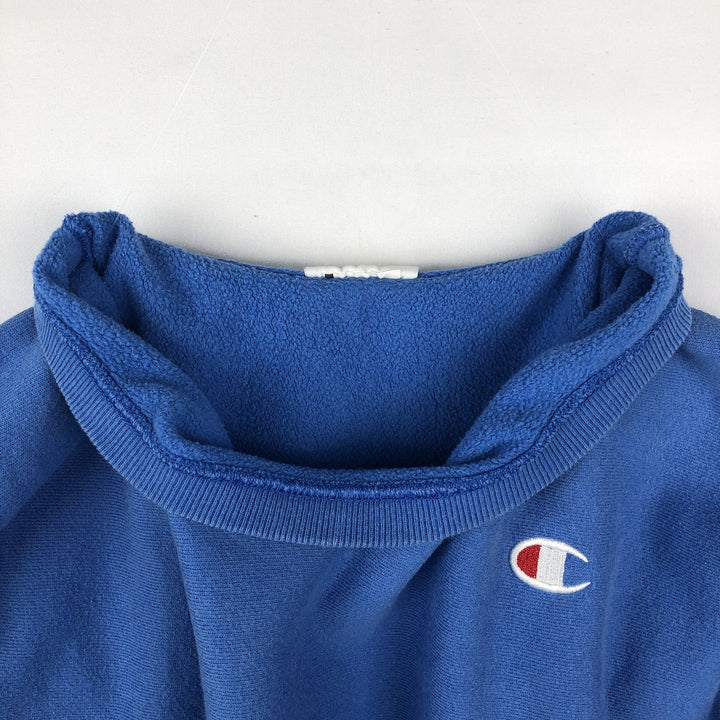 Champion REVERSE WEAVE Sweatshirt with One-Point Logo (Women's Size M) unclear blue type Vintage Second Hand