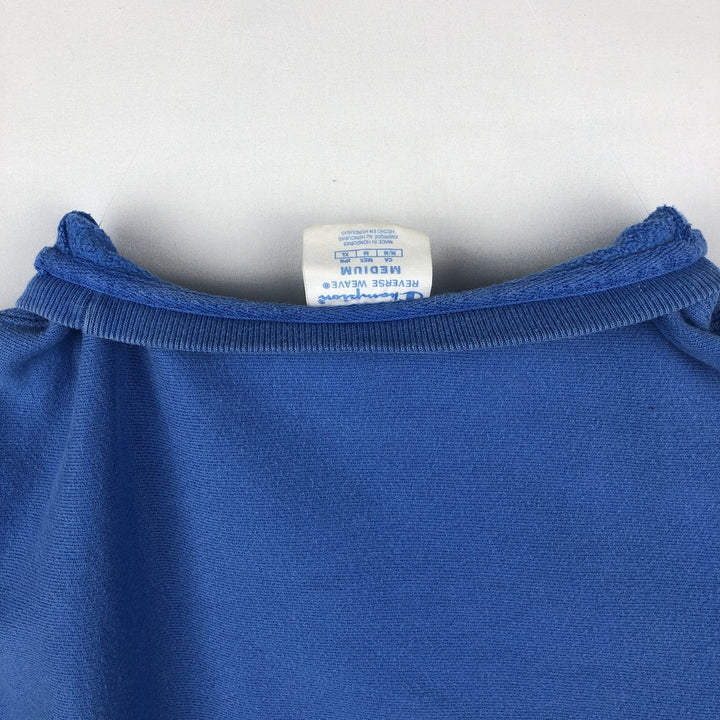 Champion REVERSE WEAVE Sweatshirt with One-Point Logo (Women's Size M) unclear blue type Vintage Second Hand