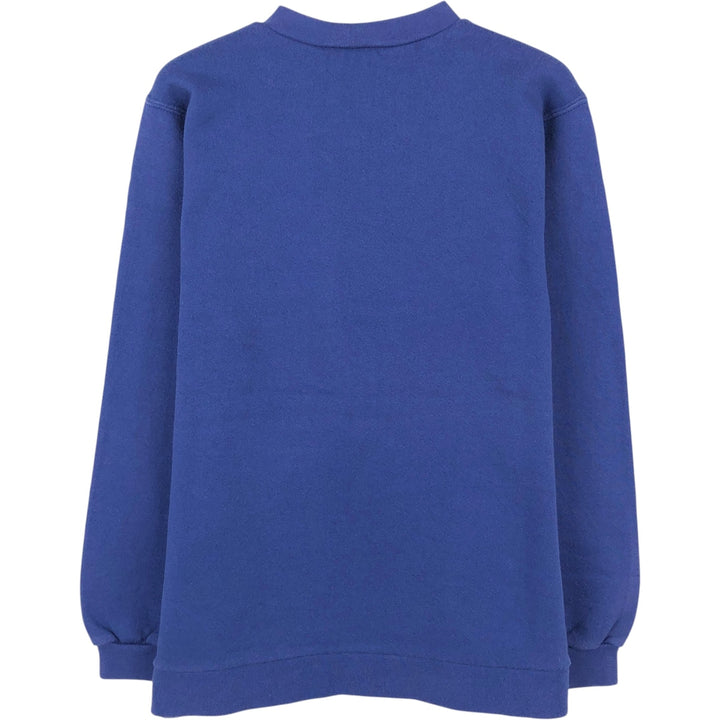 90'S Nike Logo Sweatshirt, Made in USA, Women's Size L (approx.), Vintage cotton blue type Vintage Second Hand