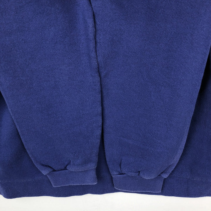 90'S Nike Logo Sweatshirt, Made in USA, Women's Size L (approx.), Vintage cotton blue type Vintage Second Hand