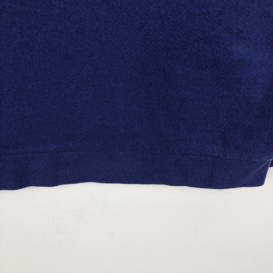 90'S Nike Logo Sweatshirt, Made in USA, Women's Size L (approx.), Vintage cotton blue type Vintage Second Hand