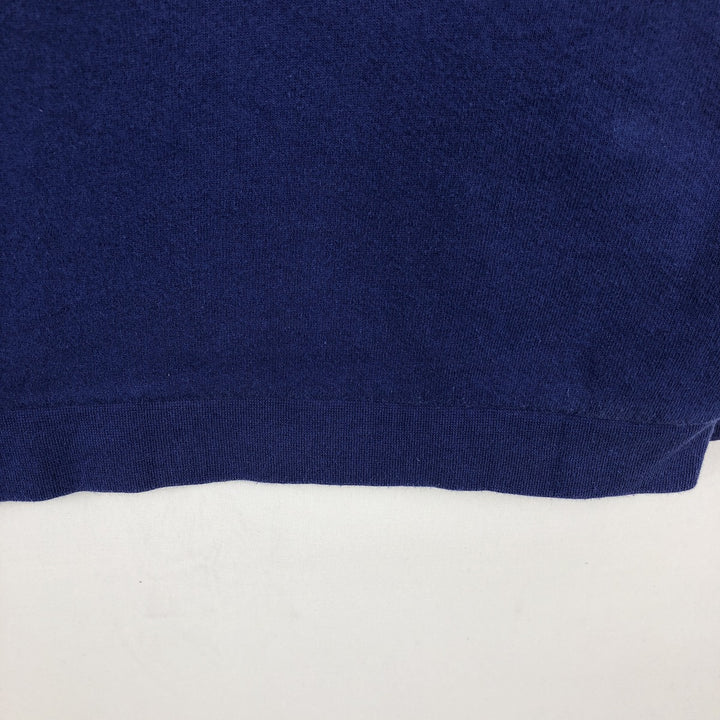 90'S Nike Logo Sweatshirt, Made in USA, Women's Size L (approx.), Vintage cotton blue type Vintage Second Hand
