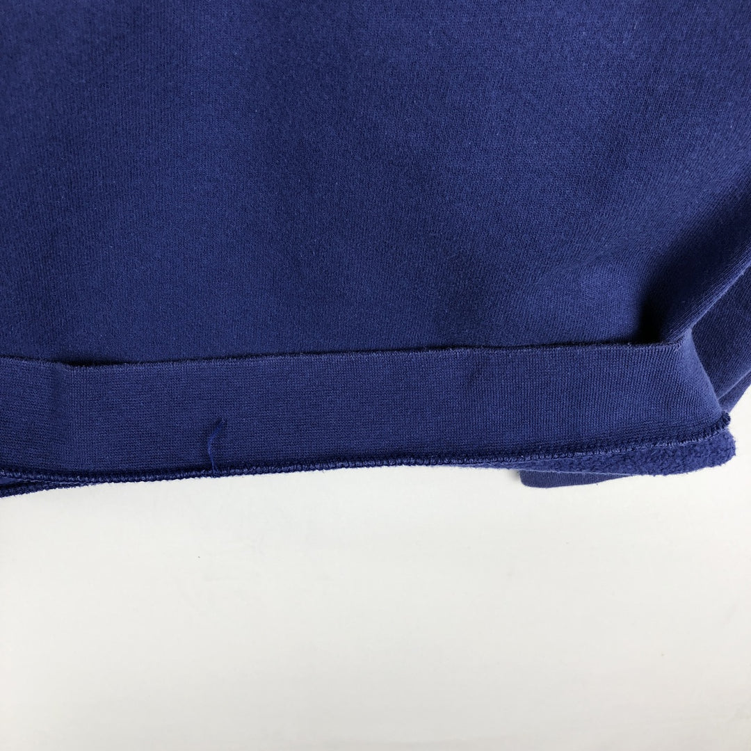 90'S Nike Logo Sweatshirt, Made in USA, Women's Size L (approx.), Vintage cotton blue type Vintage Second Hand