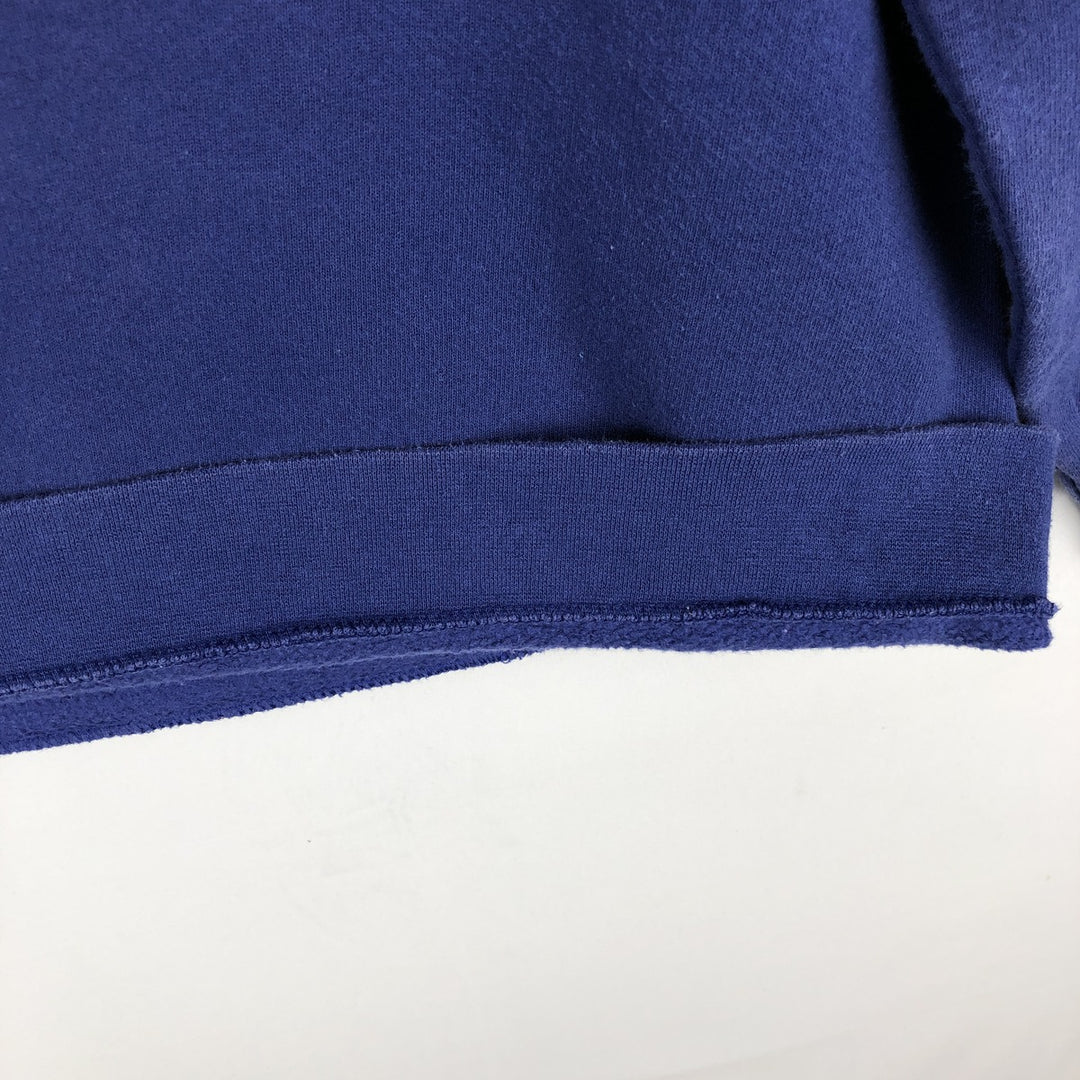 90'S Nike Logo Sweatshirt, Made in USA, Women's Size L (approx.), Vintage cotton blue type Vintage Second Hand