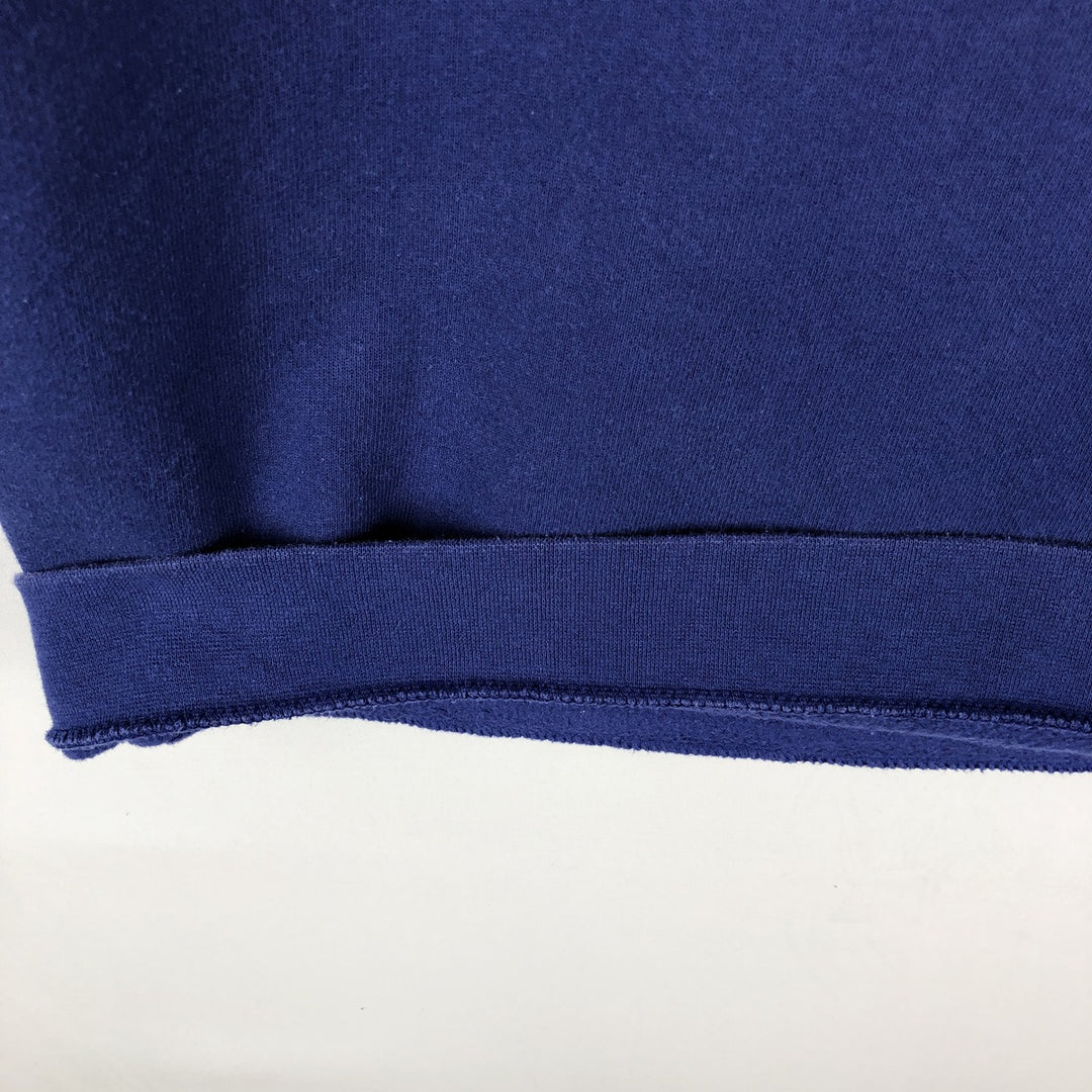 90'S Nike Logo Sweatshirt, Made in USA, Women's Size L (approx.), Vintage cotton blue type Vintage Second Hand
