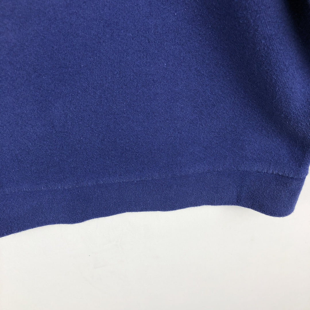 90'S Nike Logo Sweatshirt, Made in USA, Women's Size L (approx.), Vintage cotton blue type Vintage Second Hand