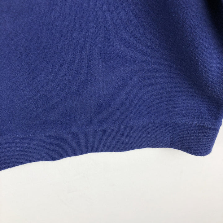 90'S Nike Logo Sweatshirt, Made in USA, Women's Size L (approx.), Vintage cotton blue type Vintage Second Hand