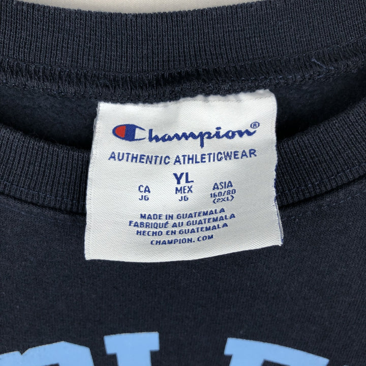 Champion Authentic Athletic Wear College Sweatshirt, Women's Size M (approx.) cotton navy blue type Vintage Second Hand