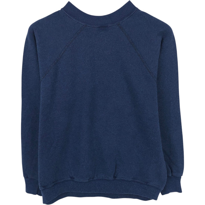 80'S Champion Tricolor Tag College Sweatshirt, Made in USA, Women's Size M (Equivalent), Vintage acrylic navy blue type Vintage Second Hand