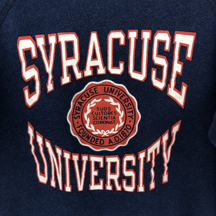 80'S Champion Tricolor Tag College Sweatshirt, Made in USA, Women's Size M (Equivalent), Vintage acrylic navy blue type Vintage Second Hand