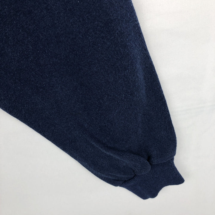 80'S Champion Tricolor Tag College Sweatshirt, Made in USA, Women's Size M (Equivalent), Vintage acrylic navy blue type Vintage Second Hand
