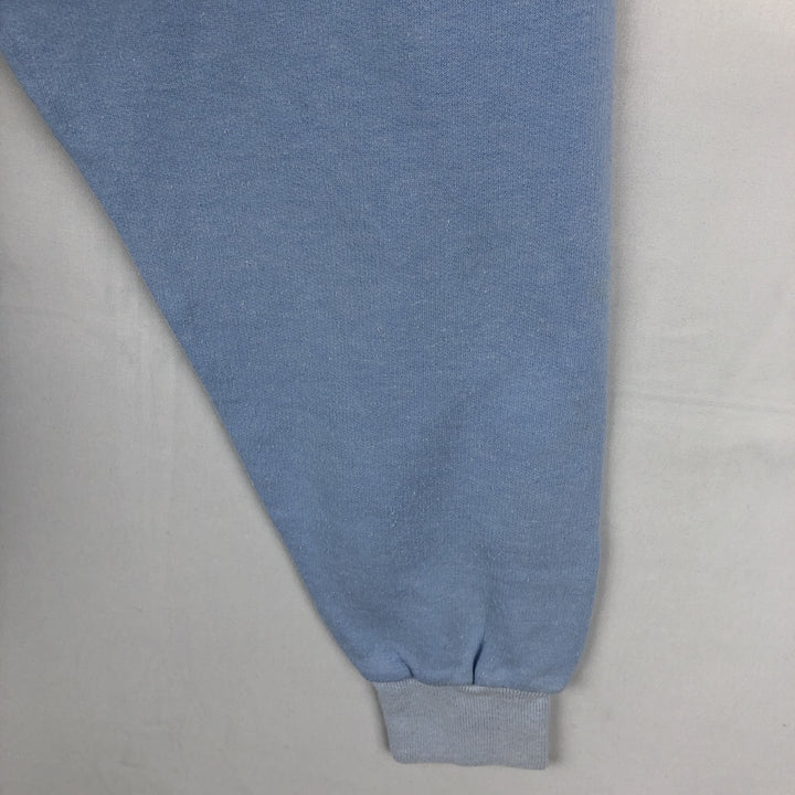 80'S GTI Sportswear Printed Sweatshirt, Made in France, Women's Size L (approx.), Vintage cotton Blue type light blue Vintage Second Hand