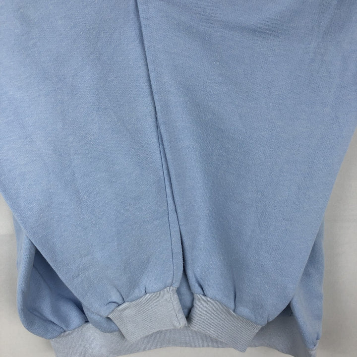 80'S GTI Sportswear Printed Sweatshirt, Made in France, Women's Size L (approx.), Vintage cotton Blue type light blue Vintage Second Hand
