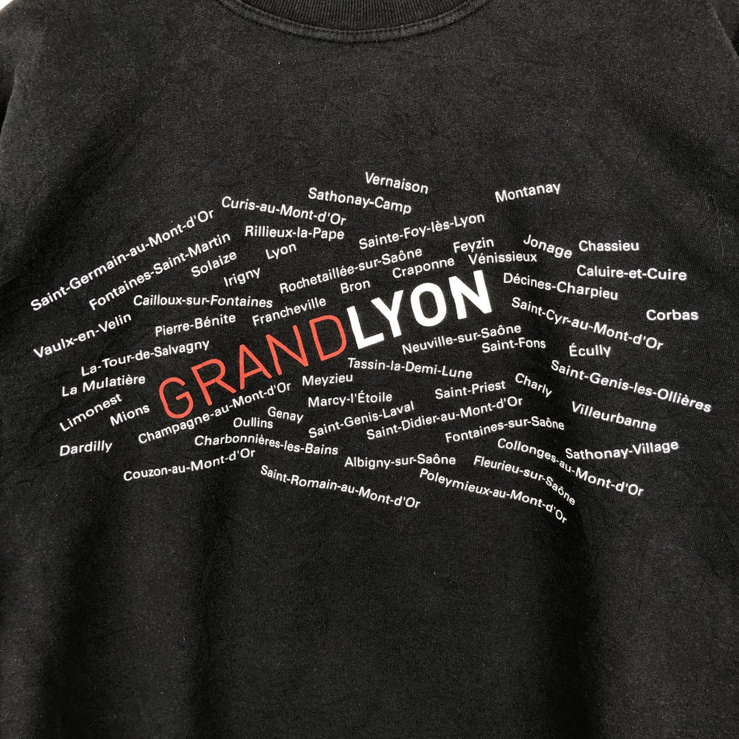 Printed sweatshirt, women's size XL (approx.) unclear black type Vintage Second Hand
