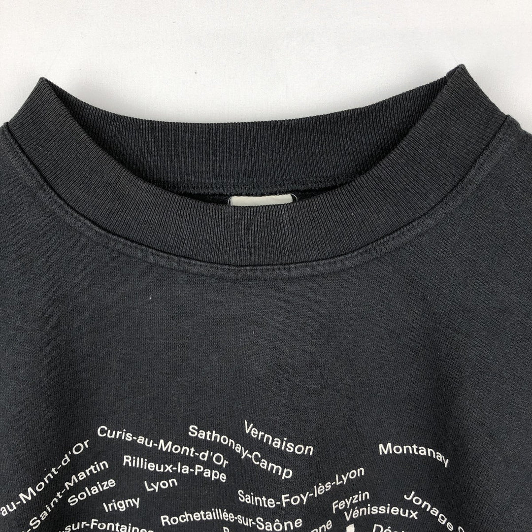 Printed sweatshirt, women's size XL (approx.) unclear black type Vintage Second Hand