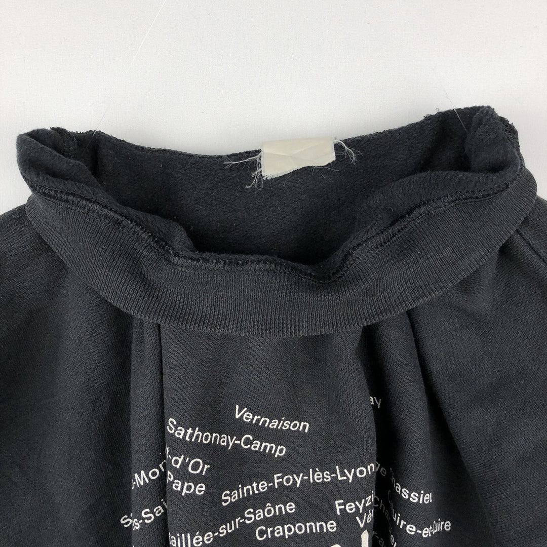 Printed sweatshirt, women's size XL (approx.) unclear black type Vintage Second Hand