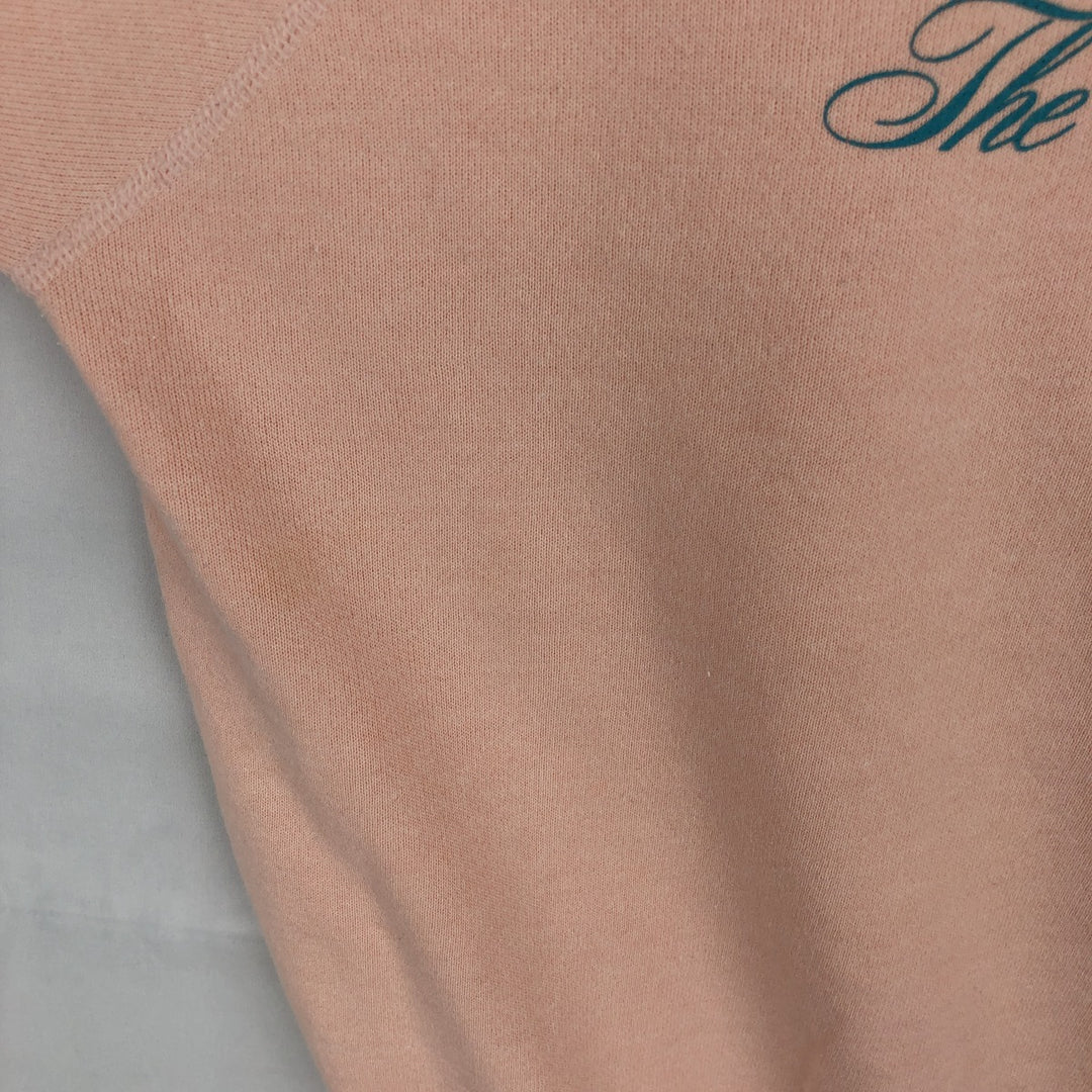 Vintage 1980'S Hanes blue tag print sweatshirt, made in the USA, size L, men's cotton coral Vintage Second Hand