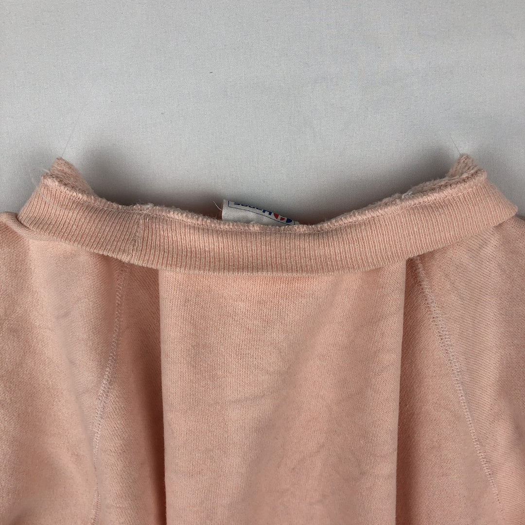 Vintage 1980'S Hanes blue tag print sweatshirt, made in the USA, size L, men's cotton coral Vintage Second Hand