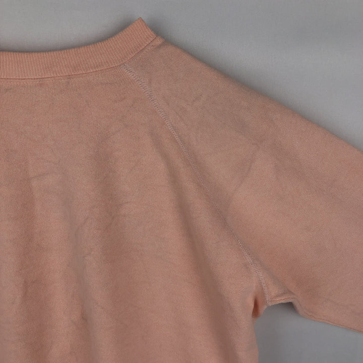 Vintage 1980'S Hanes blue tag print sweatshirt, made in the USA, size L, men's cotton coral Vintage Second Hand