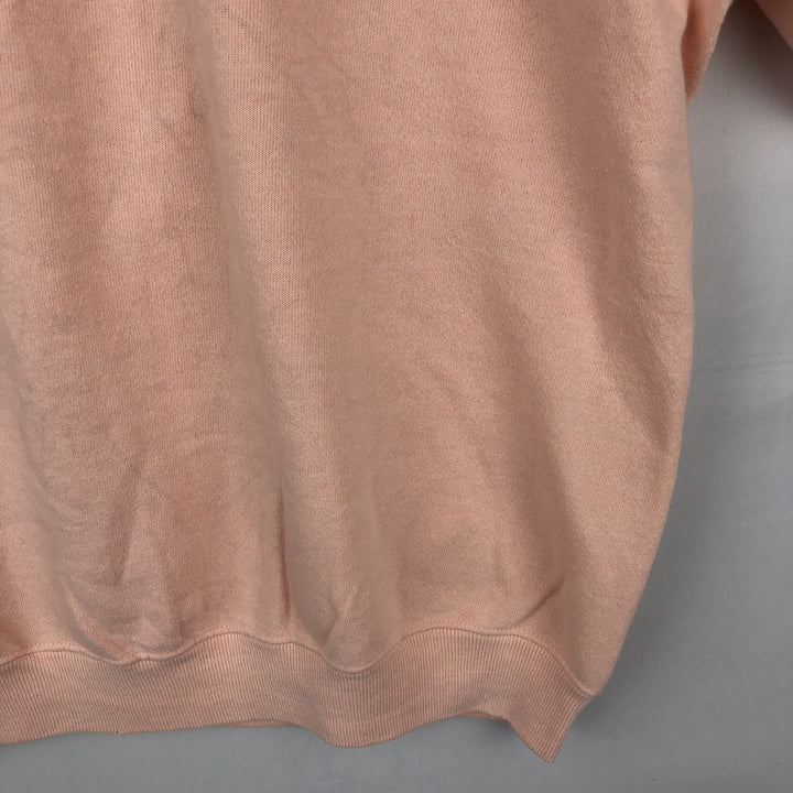 Vintage 1980'S Hanes blue tag print sweatshirt, made in the USA, size L, men's cotton coral Vintage Second Hand
