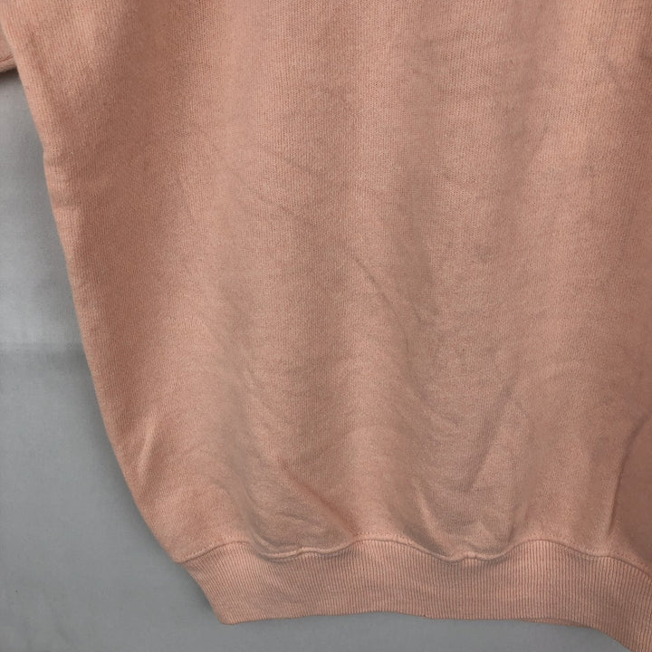 Vintage 1980'S Hanes blue tag print sweatshirt, made in the USA, size L, men's cotton coral Vintage Second Hand