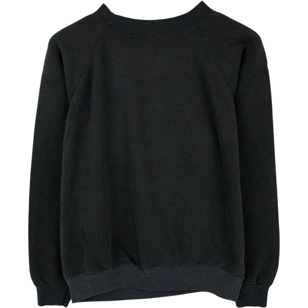 Printed sweatshirt, women's size L (approx.) unclear black type Vintage Second Hand