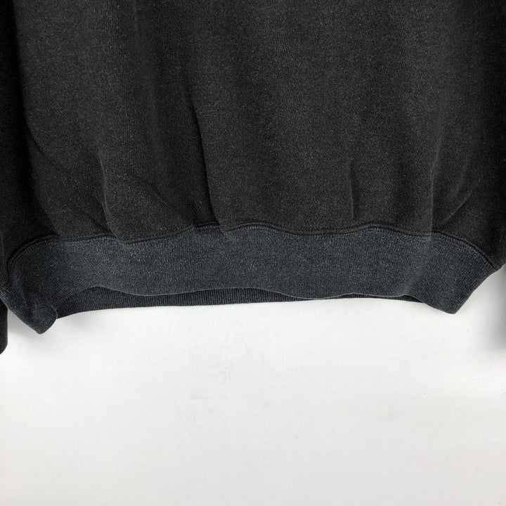 Printed sweatshirt, women's size L (approx.) unclear black type Vintage Second Hand