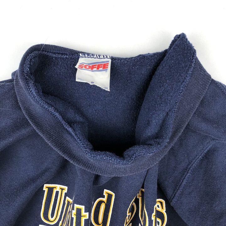 90'S Sofie US Navy Military Print Sweatshirt, Women's Size S (approx.), Vintage cotton navy blue type Vintage Second Hand