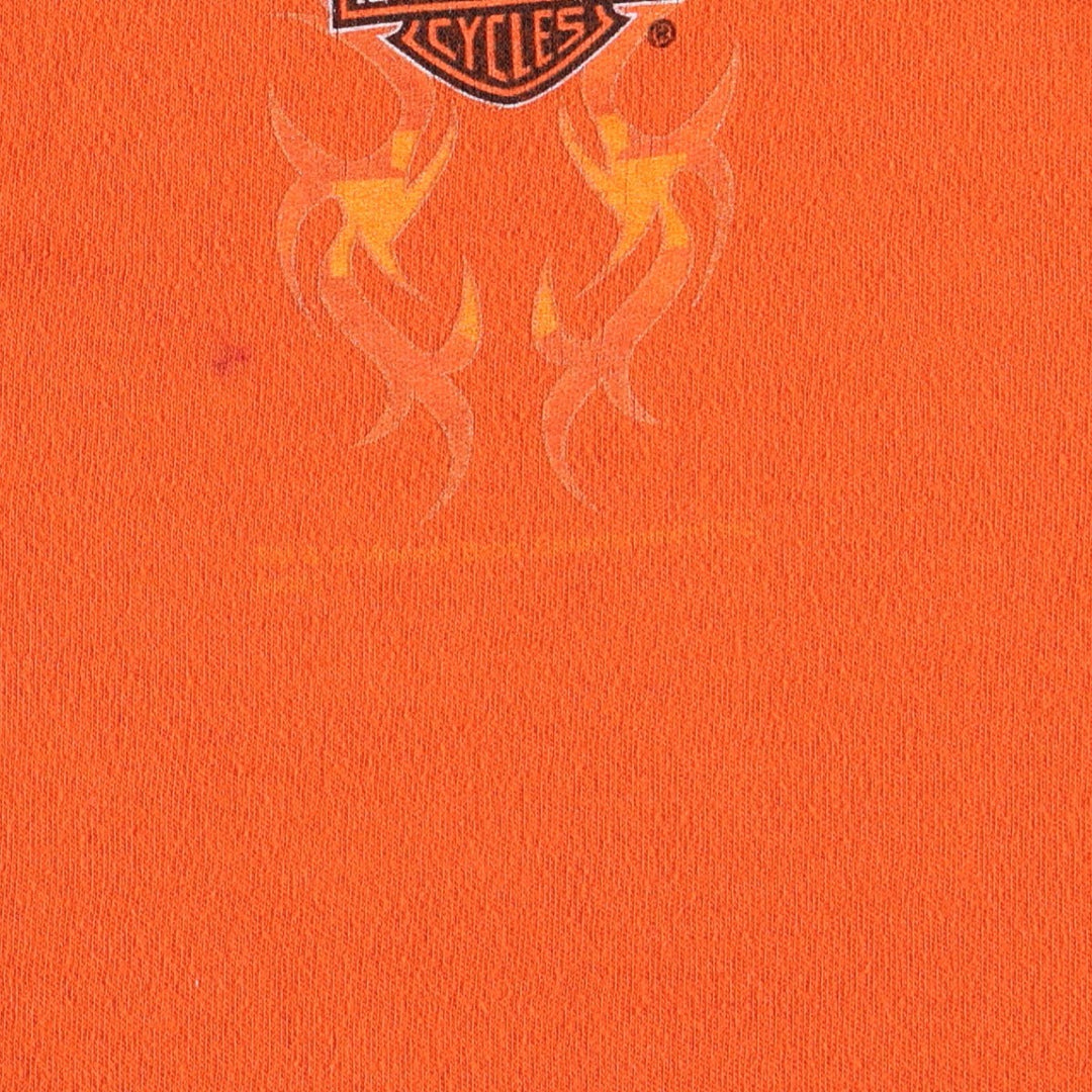 Harley-Davidson Looney Tunes Tweety 3/4 Sleeve Tribal Cardigan, Made in USA, Women's Size L (approx.) cotton orange type Vintage Second Hand