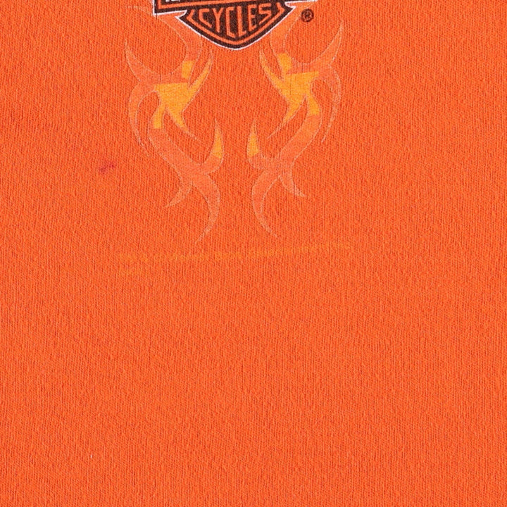 Harley-Davidson Looney Tunes Tweety 3/4 Sleeve Tribal Cardigan, Made in USA, Women's Size L (approx.) cotton orange type Vintage Second Hand