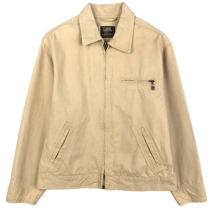 Lee Duck Work Jacket, Men's Size L (approx.) cotton Beige type Vintage Second Hand