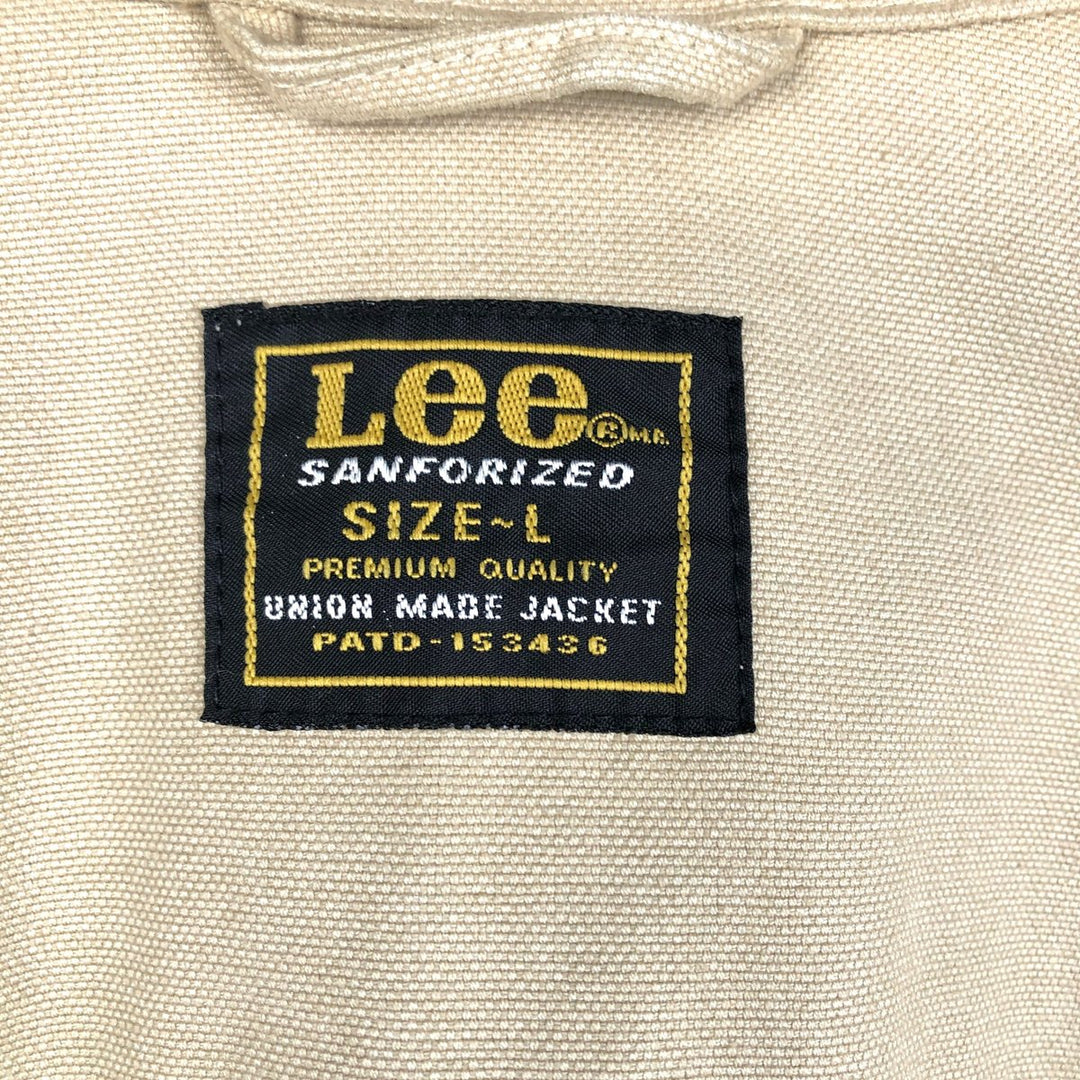 Lee Duck Work Jacket, Men's Size L (approx.) cotton Beige type Vintage Second Hand