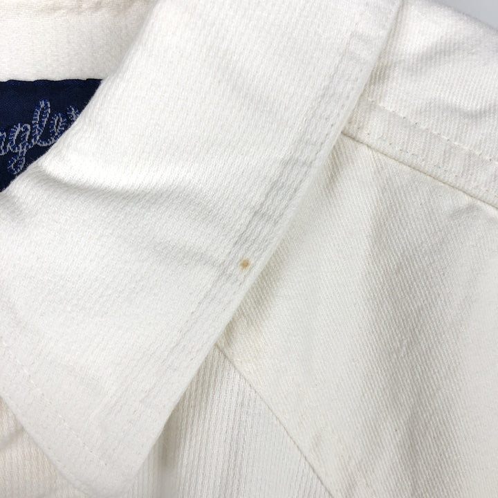 Wrangler Long Sleeve Denim Western Shirt, Men's XL unclear white type Vintage Second Hand