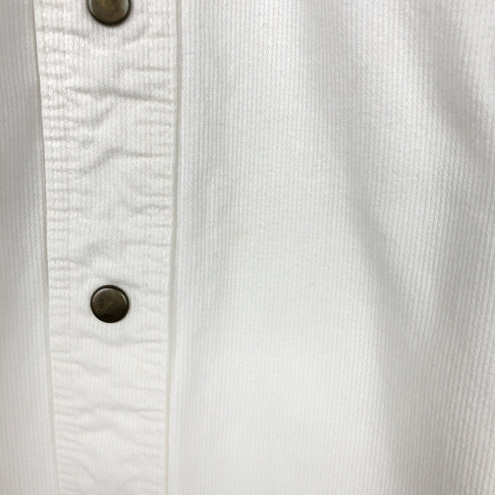 Wrangler Long Sleeve Denim Western Shirt, Men's XL unclear white type Vintage Second Hand