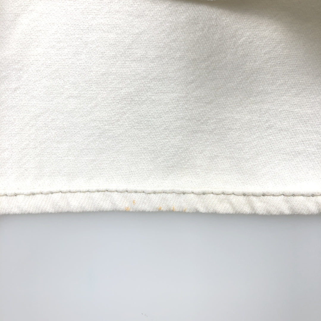 Levi's Long-Sleeve Denim Western Shirt, Men's Size L (approx.) cotton white type Vintage Second Hand