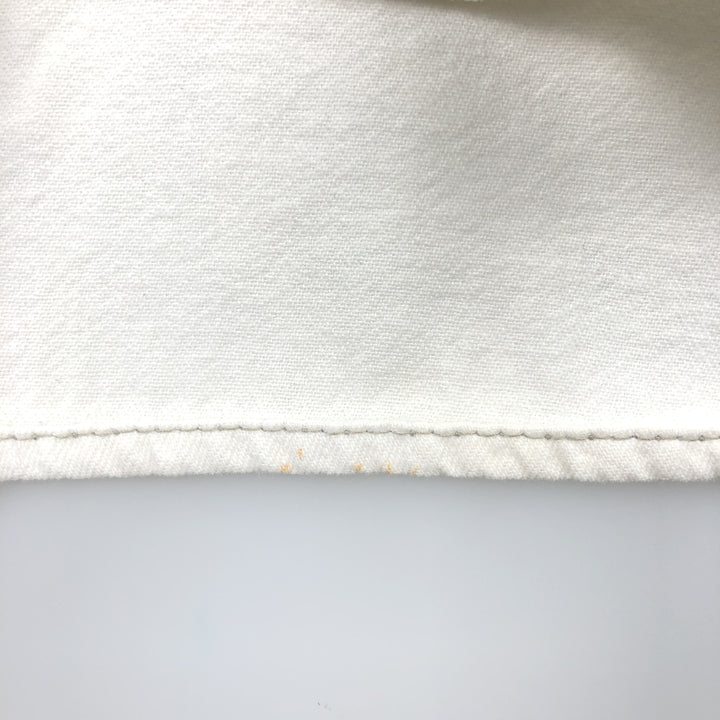 Levi's Long-Sleeve Denim Western Shirt, Men's Size L (approx.) cotton white type Vintage Second Hand