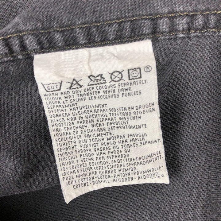 1990'S Levi's 60555-0565 Long-Sleeve Denim Western Shirt, Men's Size M (approx.) cotton black type Vintage Second Hand
