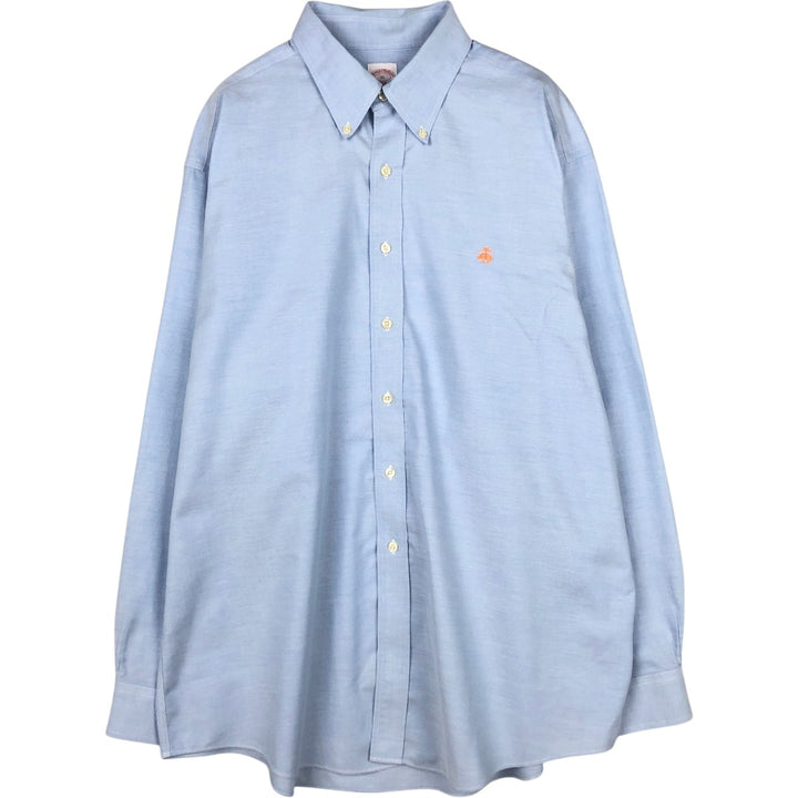 Brooks Brothers 346 long sleeve button-down shirt, men's size XL Supima Cotton Blue type light blue Vintage Second Hand