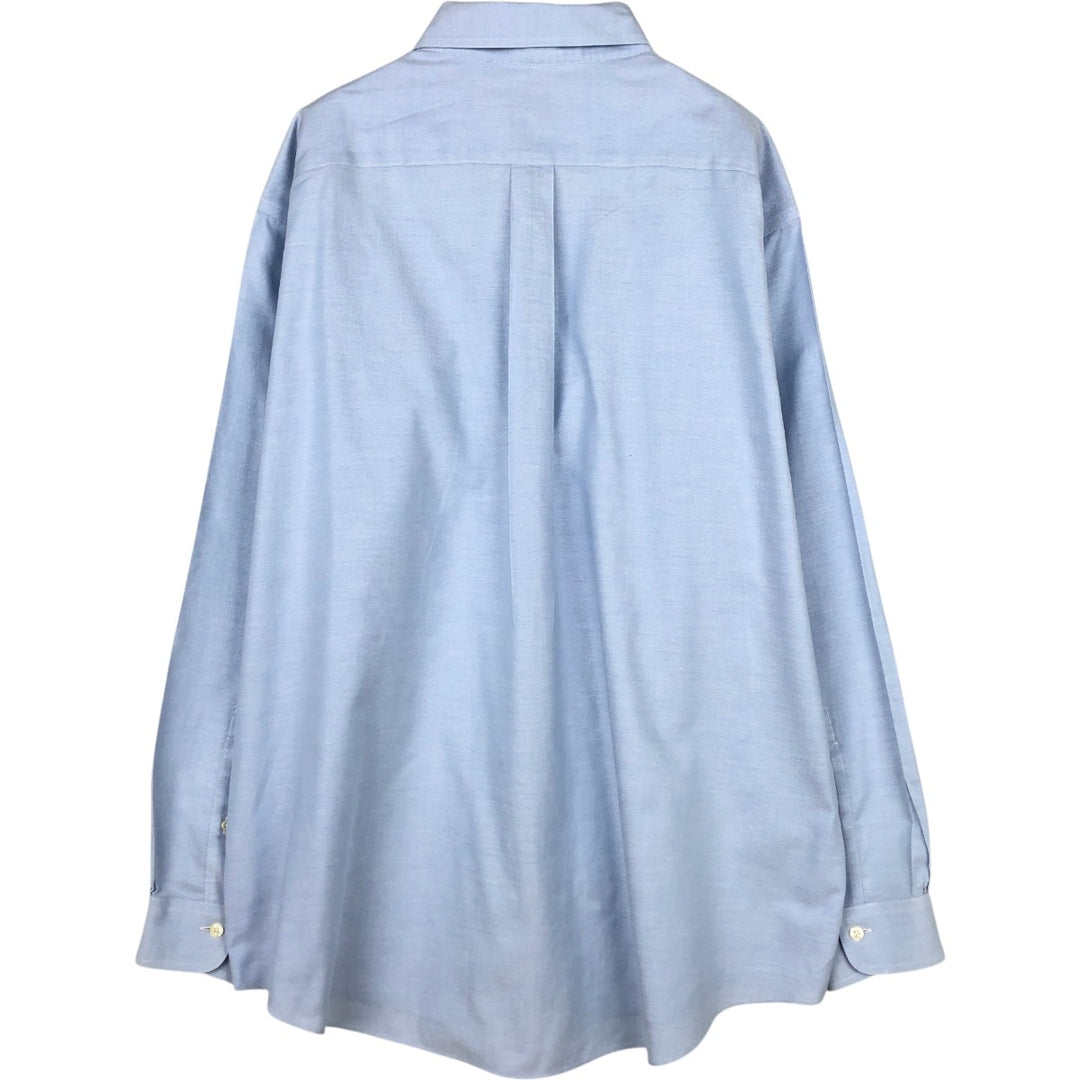 Brooks Brothers 346 long sleeve button-down shirt, men's size XL Supima Cotton Blue type light blue Vintage Second Hand