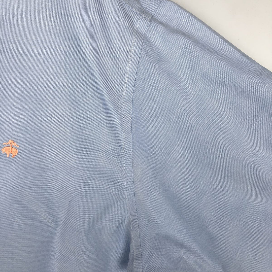 Brooks Brothers 346 long sleeve button-down shirt, men's size XL Supima Cotton Blue type light blue Vintage Second Hand