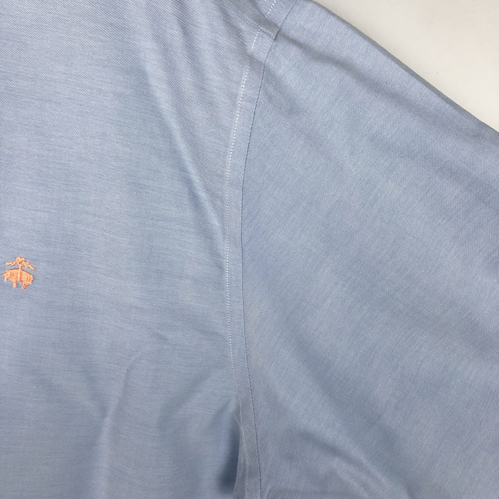 Brooks Brothers 346 long sleeve button-down shirt, men's size XL Supima Cotton Blue type light blue Vintage Second Hand