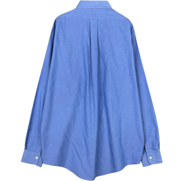 Brooks Brothers Est.1818 Traditional Fit Long-Sleeve Button-Down Shirt, Men's Size L (approx.) cotton blue type Vintage Second Hand