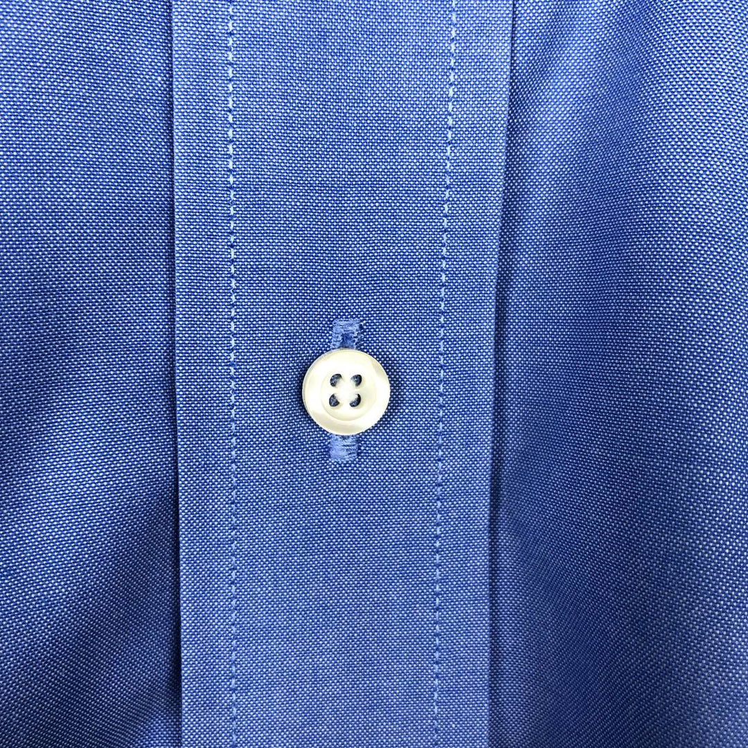 Brooks Brothers Est.1818 Traditional Fit Long-Sleeve Button-Down Shirt, Men's Size L (approx.) cotton blue type Vintage Second Hand