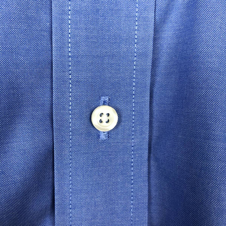 Brooks Brothers Est.1818 Traditional Fit Long-Sleeve Button-Down Shirt, Men's Size L (approx.) cotton blue type Vintage Second Hand