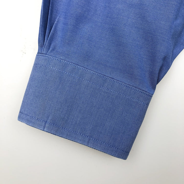 Brooks Brothers Est.1818 Traditional Fit Long-Sleeve Button-Down Shirt, Men's Size L (approx.) cotton blue type Vintage Second Hand