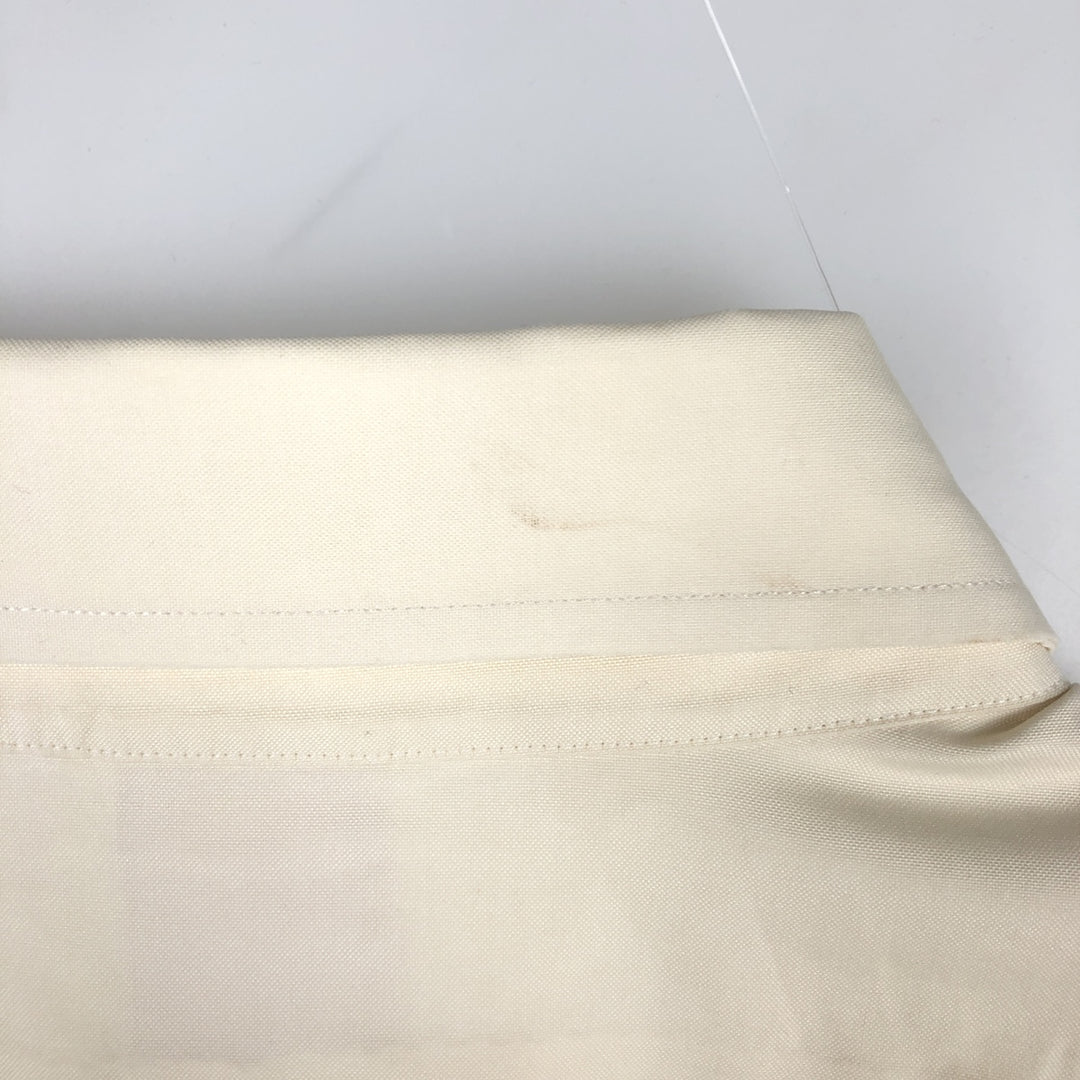 Brooks Brothers Est.1818 Traditional Fit Long-Sleeve Button-Down Shirt, Men's Size L (approx.) cotton unbleached Vintage Second Hand